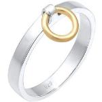 Silberne Elli Bicolor Ringe aus Silber für Damen 