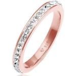 Elli Fingerring »Kristallen Memoire Ring 925 Silber«, rosa, rosa