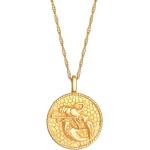 Goldene Antike Elli Damenhalsketten & Damenhalsschmuck mit Sternzeichen-Motiv aus Silber für Festivals 