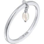 Silberne Elli Damenperlenringe aus Silber mit Echte Perle 