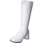 Weiße Kostüm Schuhe mit Reißverschluss aus PU für Damen Größe 36,5 