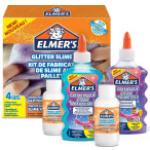 Elmer's Elmer’s Glitzer-Slime-Kit mit Glitzerkleber in Violett & Blau + 2 Flaschen magischer Slime-Aktivator-Lösung, 4 Teile