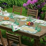 Bunte Villeroy & Boch French Garden Tischsets & Platzsets matt aus Baumwolle 4-teilig 