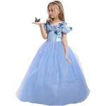 Blaue Die Eiskönigin Elsa Prinzessin-Kostüme für Kinder 