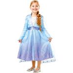 Blaue Die Eiskönigin - völlig unverfroren Elsa Faschingskostüme & Karnevalskostüme mit Glitzer aus Polyester für Kinder Größe 98 