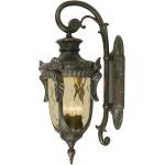 Braune Antike Elstead Philadelphia Außenwandleuchten & Außenwandlampen aus Glas 