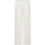 Weiße ELSY Stoffhosen mit Pailletten aus Polyester für Damen 