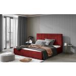 Rote Betten-Kopfteile aus Holz mit Stauraum 200x200 