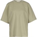 Reduzierte Olivgrüne Langärmelige ELVINE T-Shirts aus Baumwolle für Damen Größe L 