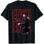 Schwarze Elvis Presley T-Shirts für Herren Größe S 