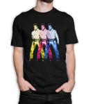 Graue Vintage Elvis Presley T-Shirts aus Baumwolle trocknergeeignet für Herren 
