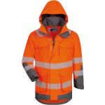 Orange Wasserdichte Elysee Workwear Warnschutzjacken mit Klettverschluss aus Polyester 