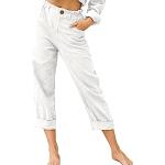 Unifarbene Casual Capri-Jeans aus Jersey für Damen Übergrößen Große Größen 