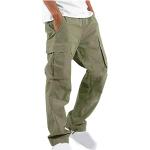 Grüne Unifarbene Casual Atmungsaktive Jeans-Bermudas aus Flanell für Herren Übergrößen 