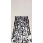 Silberne Bestickte Ami Paris Nachhaltige Damenröcke aus Seide Größe S 