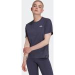 Reduzierte Marineblaue Bestickte adidas T-Shirts für Damen Größe S 