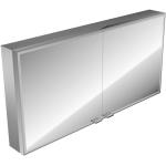 Silberne Emco Bad Hängeschränke aus Glas mit Schublade Breite über 500cm, Höhe 100-150cm, Tiefe 0-50cm 