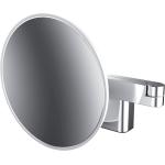 Silberne Schminkspiegel & Kosmetikspiegel aus Chrom LED beleuchtet 