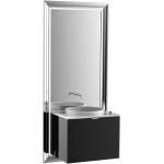 Silberne Waschbeckenunterschränke & Badunterschränke aus Chrom Breite 0-50cm, Höhe 0-50cm, Tiefe 0-50cm 