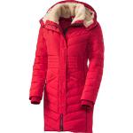 Reduzierte Rote Gesteppte Emilia Parker Damensteppmäntel aus Fleece mit Kapuze Größe XL 