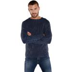 Marineblaue emilio adani Rundhals-Ausschnitt Rundhals-Pullover für Herren Größe XL 