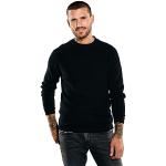 Reduzierte Schwarze Unifarbene emilio adani Rundhals-Ausschnitt Rundhals-Pullover für Herren Größe S 