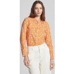 Orange Langärmelige Emily Van den Bergh Blusenshirts & Schlusen aus Baumwolle für Damen Größe S 