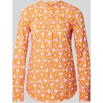 Orange Langärmelige Emily Van den Bergh Blusenshirts & Schlusen aus Baumwolle für Damen Größe L 