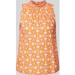 Orange Emily Van den Bergh Stehkragen Blusentops aus Baumwolle für Damen Größe L für den für den Sommer 