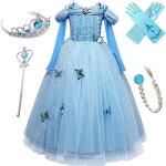 Bestickte Cinderella Elsa Faschingskostüme & Karnevalskostüme für Kinder 