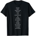 Eminem Songliste Rap Hip Hop Musik by Rock Off T-Shirt