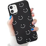 Schwarze Emoji iPhone 11 Hüllen durchsichtig für Damen 