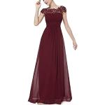 Reduzierte Elegante Ärmellose Maxi Lange Abendkleider mit Reißverschluss aus Chiffon für Damen Übergrößen 