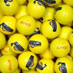 Emoji Erwachsene 24er Set Neuartige Bandit Golfbälle, Gelb, 24