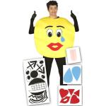 Gelbe Emoji Smiley Faschingskostüme & Karnevalskostüme aus Polyester für Herren Größe L 