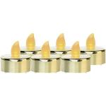 Goldene 10 cm LED Kerzen aus Kunststoff 