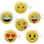 Gelbe Emoji Mini Geldbörsen mit Reißverschluss für Mädchen mini 