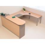 Empfangstheke Pendo Vari Edo mit L-Form-Eck-Bürotisch Schreibtisch Auswahl Farbe Optionen