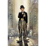 Bunte empireposter Charlie Chaplin Poster aus Holz 