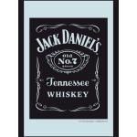 empireposter Jack Daniels New - Bedruckter Spiegel mit Kunststoff Rahmen in Holzoptik, Kult-Spiegel - Größe 30x40 cm