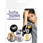 empireposter Justin Bieber OMB - 6 Ansteck Buttons für Fans - 10x15 cm