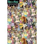 Bunte empireposter Rick and Morty Poster aus Papier 