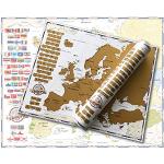 empireposter Rubbelkarte Landkarten Politische Europakarte Mini Grösse 50x40 - Neue Edition