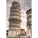 Bunte empireposter Poster mit Schiefer Turm von Pisa Motiv aus Papier 