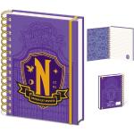 empireposter Wednesday - Nevermore Shield - Notizbuch im A5 Format - Größe 15x21 cm