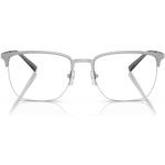 Silberne Armani Emporio Armani Runde Brillenfassungen aus Metall für Herren 