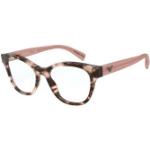 Beige Armani Emporio Armani Vollrand Brillen aus Kunststoff für Damen 