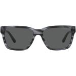 Schwarze Armani Emporio Armani Rechteckige Rechteckige Sonnenbrillen aus Kunststoff für Herren 