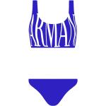 Reduzierte Blaue Armani Emporio Armani Damenbadeanzüge gepolstert Größe S 2-teilig 