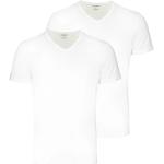 Reduzierte Weiße Kurzärmelige Armani Emporio Armani V-Ausschnitt T-Shirts für Herren Größe S 2-teilig 